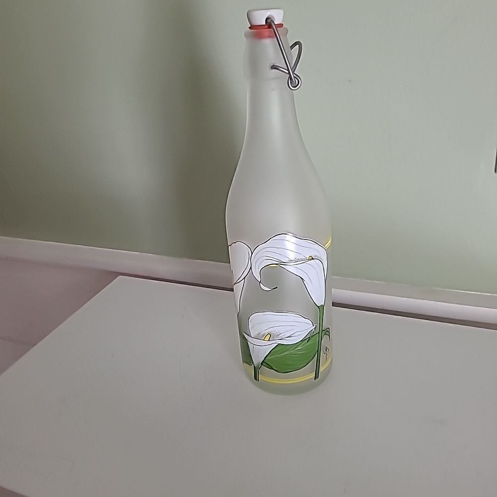 Italian Glass Cerve Bottle